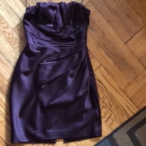 Eggplant colored cocktail dress
